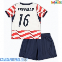 Camisa de time de futebol Estados Unidos Alex Freeman #16 Replicas 1º Equipamento Infantil Mundo 2026 Manga Curta (+ Calças curtas)